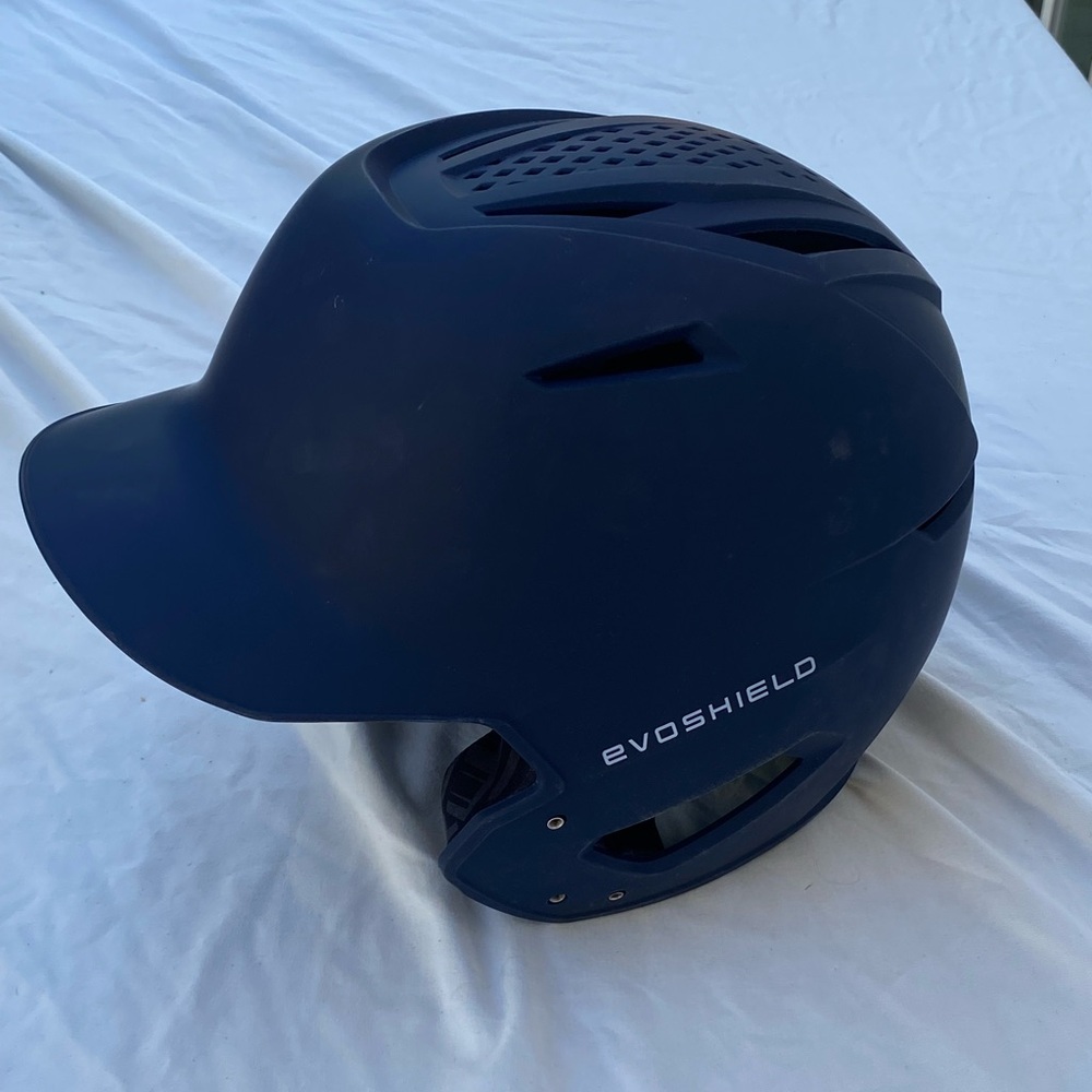 Evoshield XVT 2.0 Batting Helmet / size M/L navy blue. helmet worn one day